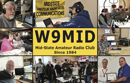 W9MID Mid-State Amateur Radio Club photo collage