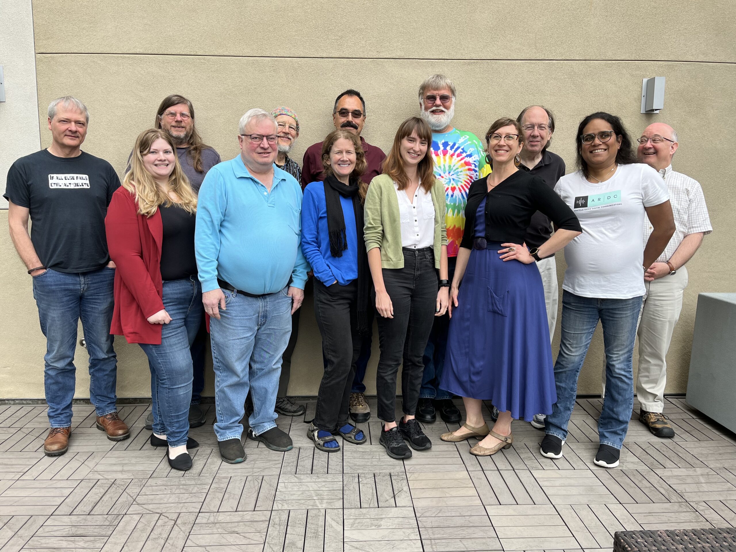 Group photo of the Staff and Board of Directors of Amateur Radio Digital Communications (ARDC) at the 2023 Retreat