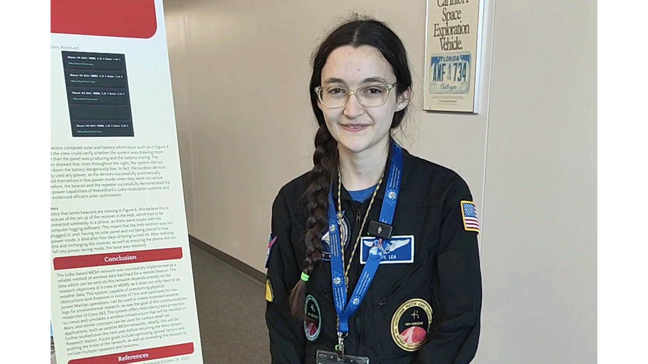 Hope Lea (ND2L) at ARISS 40th Anniversary Conference