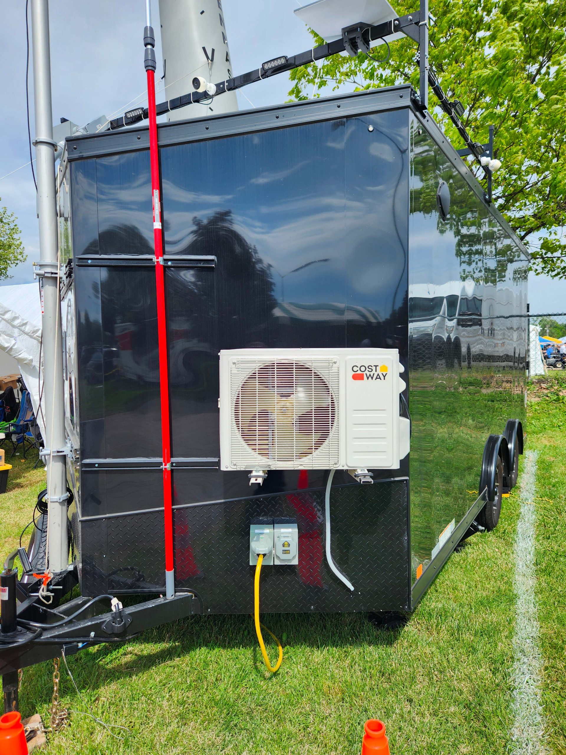 An outside view of the Portal County Amateur Radio Club's K9PC trailer, Hamvention 2026